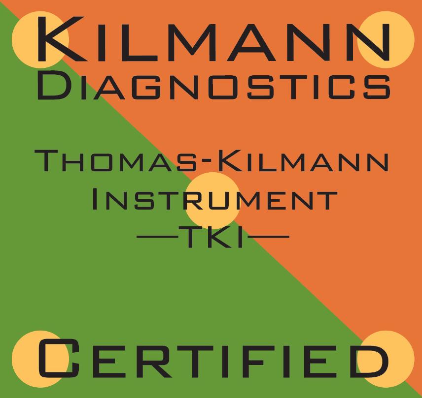 Kilmann Diagnosics certified for the Thomas-Kilmann Instrument TKI