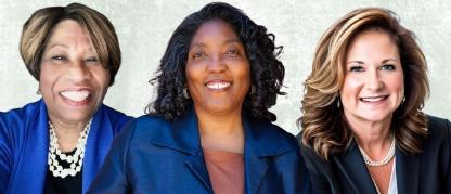 Composite photo of Monica Dawkins-Smith, Caran Ware Joseph, and Elizabeth Palmer Bennett
